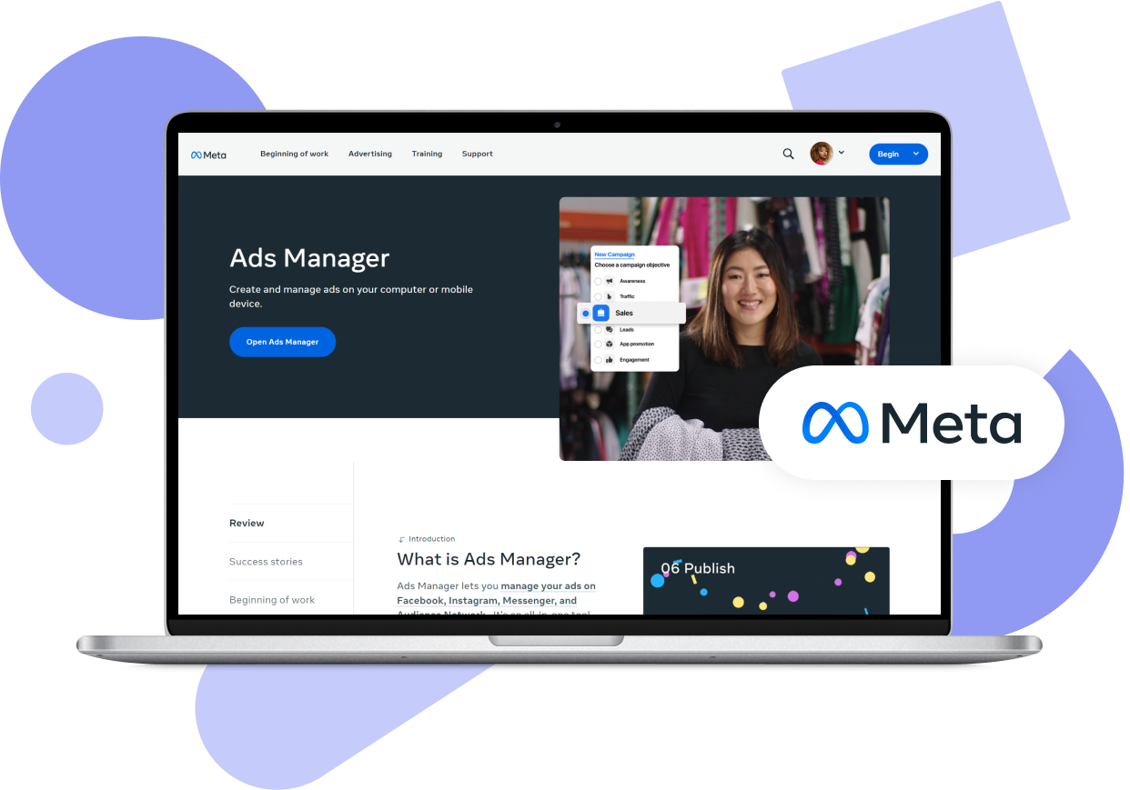 Facebook ads Nigeria beginners reviewing a Meta Ads Manager campaign on a laptop